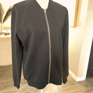 Lindbergh black bomber jacket Sz m